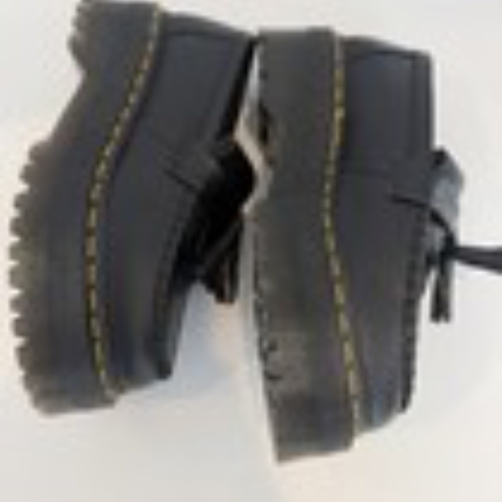 Dr. Martens Adrian Quad Black Leather Tassel Loafers US Men 5 US Women 6 EUR 37 - Picture 2 of 6